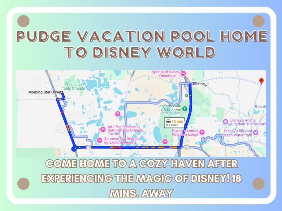 Pudge Vacation Poolspa Home Near Disney オーランド エクステリア 写真
